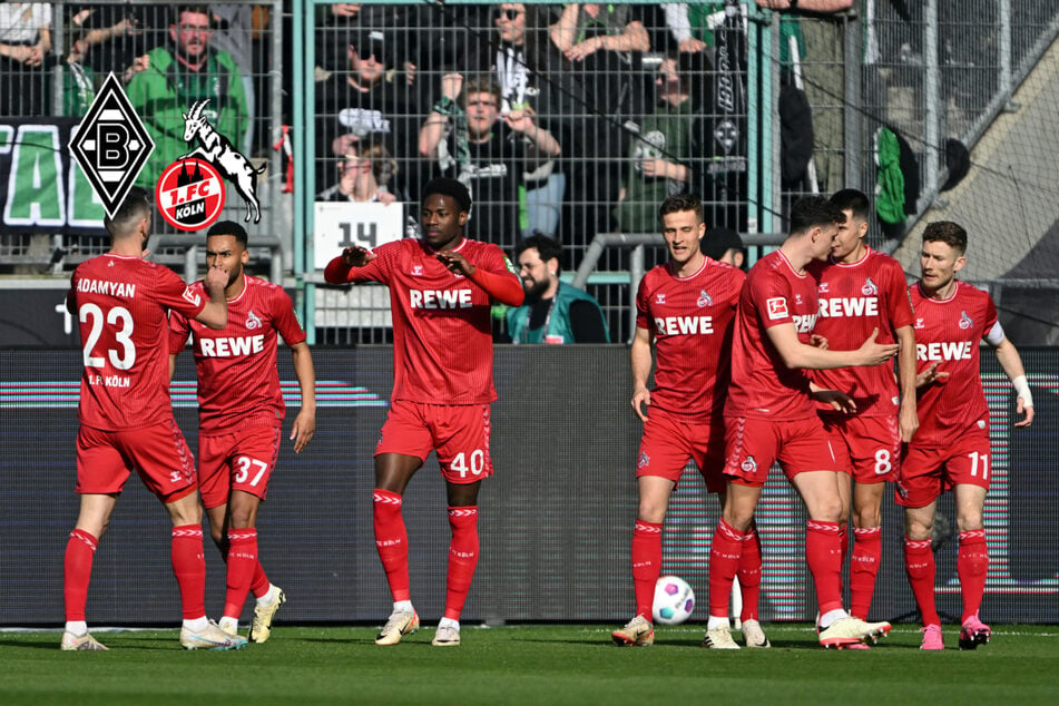 Turbulentes Rhein-Derby! Joker Downs rettet dem FC Köln einen Punkt in Gladbach
