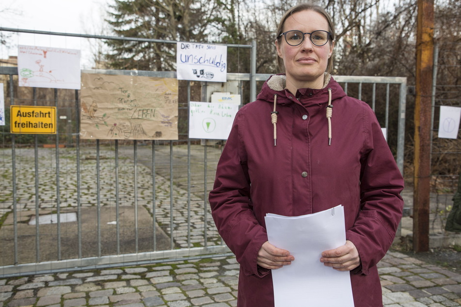 Susann Klenner (43) will in der Friedrichstadt Freiflächen erhalten.
