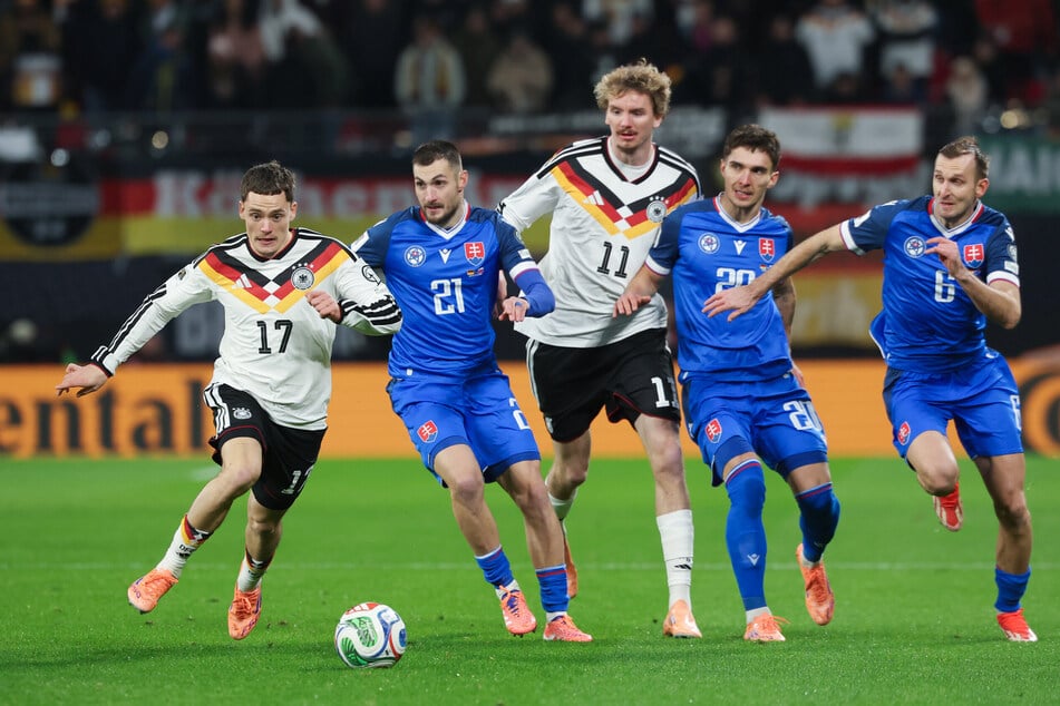 Im DFB-Dress fühlte sich Woltemade (M.) zuletzt pudelwohl.