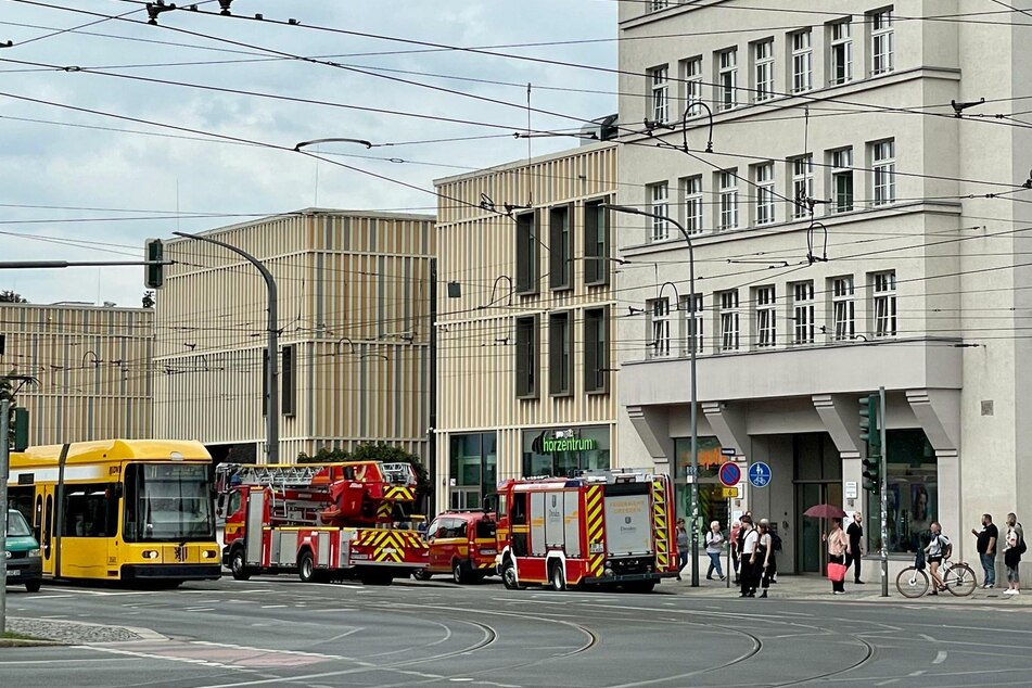 Das Gebäude wurde geräumt.