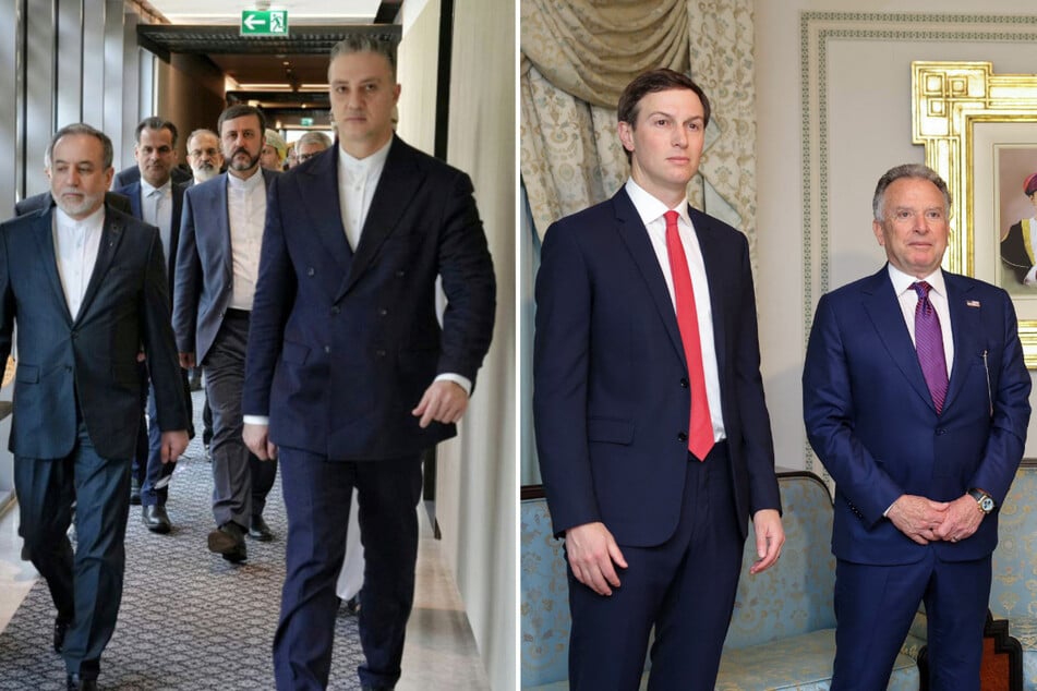 US and Iranian officials begin talks in Oman under shadow of Trump threats to launch war