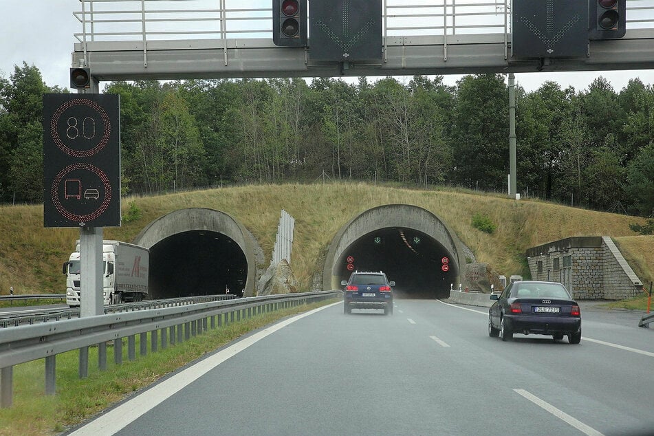 Der Tunnel Königshainer Berge auf der A4 in Ostsachsen wird ab dem Spätsommer saniert. (Archiv)