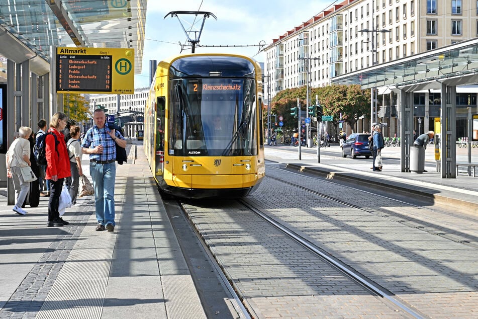 Die Haltestelle "Altmarkt" wird vorübergehend nicht bedient.