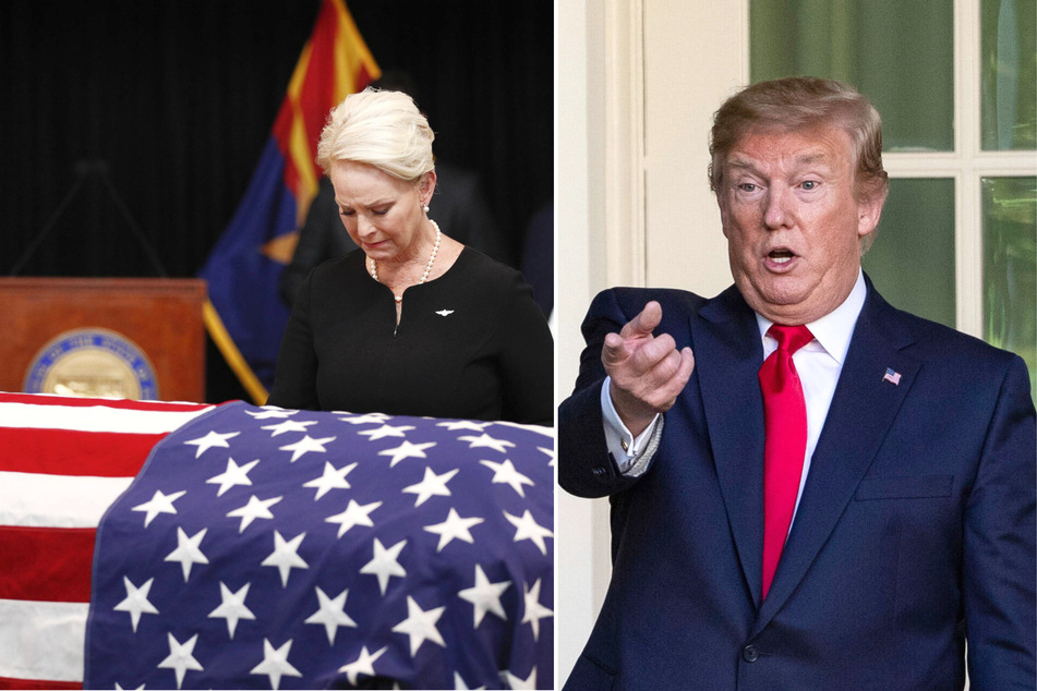 An upcoming book by Donald Trump will include commentary on the late John McCain, where Trump calls his memorial service the "world's longest funeral."