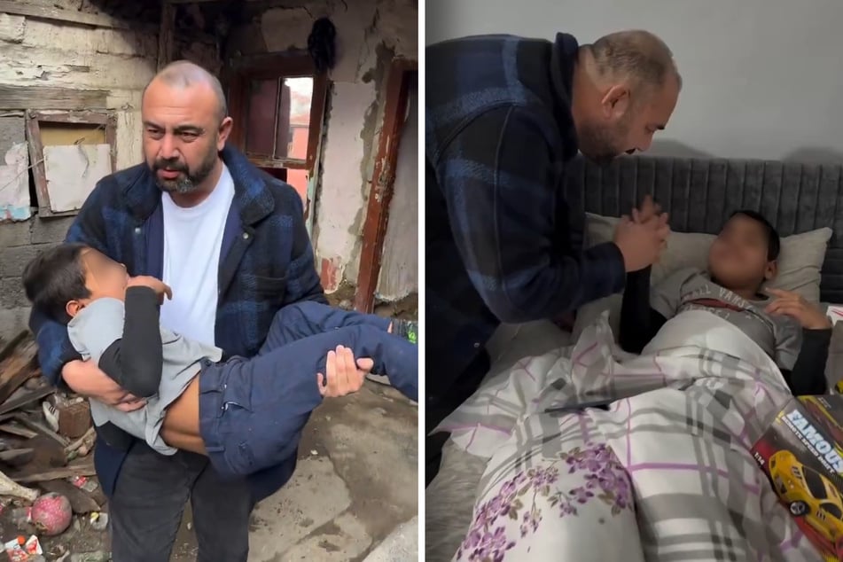 Influencer "Ankara Abisi" hat den kleinen Jungen aus dem Horror-Haus geholt.