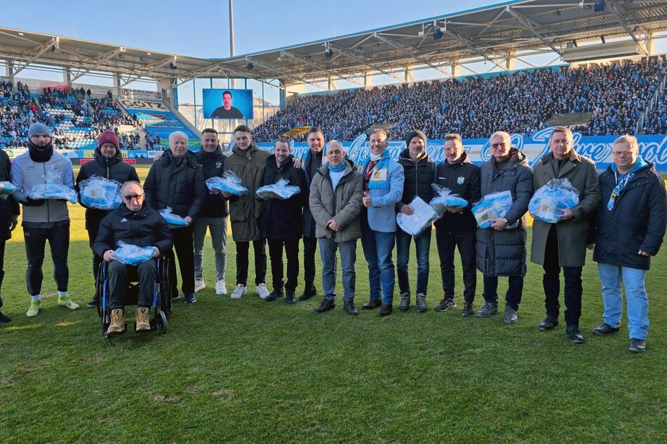 Auch die Legenden-Elf wurde geehrt.