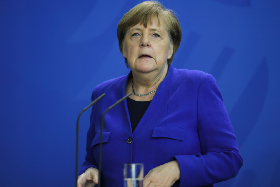 Merkel bei der aktuellen Konferenz.