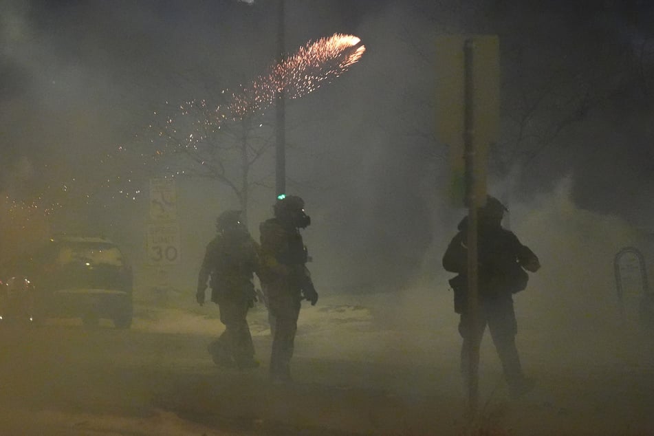 Die US-Einwanderungsbehörde ICE während ihres Einsatzes in Minneapolis.