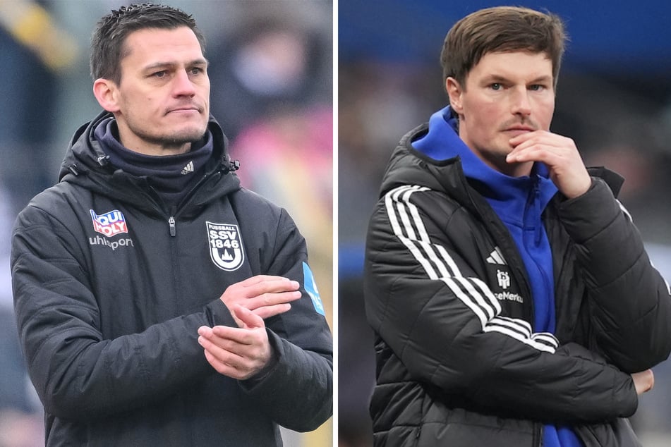 Wenn Ulm den HSV empfängt, stehen sich an der Seitenlinie SSV-Trainer Thomas Wörle (42, l.) und Rothosen-Coach Merlin Polzin (34) gegenüber.