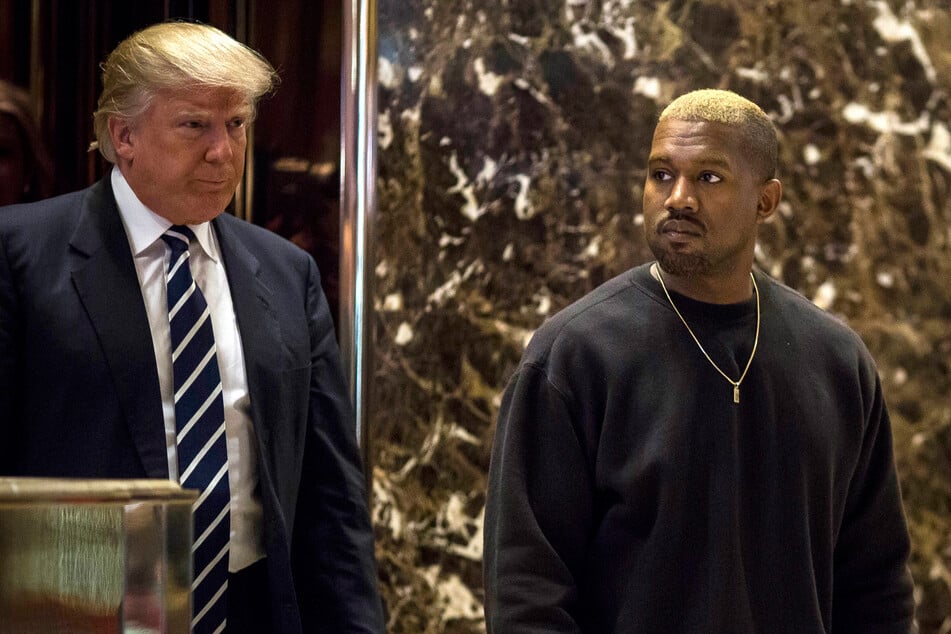 Wird Kanye West (43, r.) Donald Trumps (74) Nachfolger? (Archivbild)