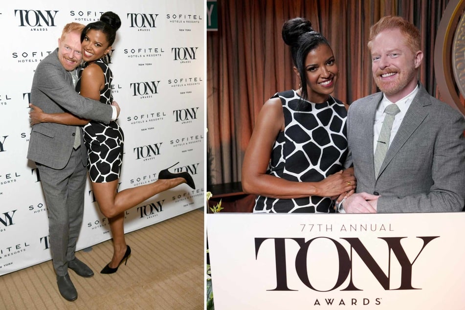 The 2024 Tony Award nominations were announced live on Tuesday from Sofitel New York by actors Jesse Tyler Ferguson (l.) and Renée Elise Goldsberry.