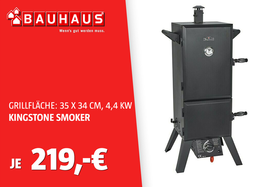 Gasgrill Smoker XL für 219 Euro