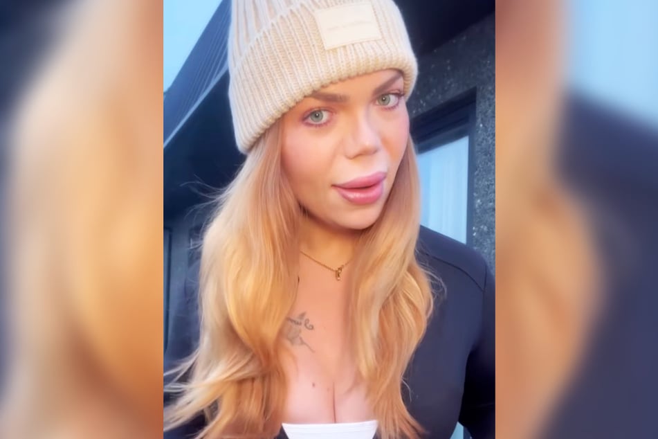 Zwar bibberte sie vor Kälte, doch die 37-Jährige nahm sich dennoch Zeit für einen längeren Appell an ihre Fans.