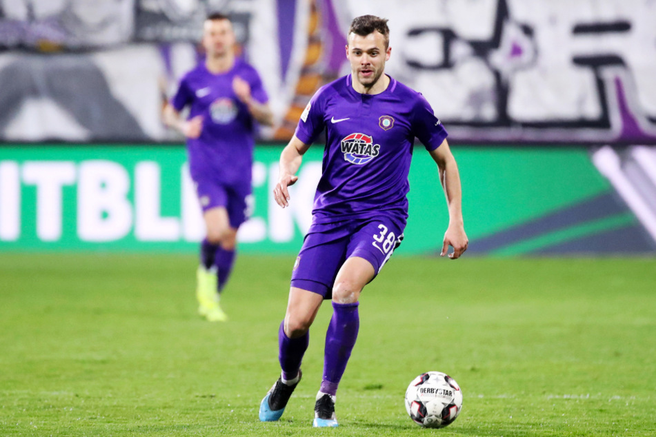 Robert Herrmann (27) kam für den FC Erzgebirge Aue nur zu 14 Einsätzen.