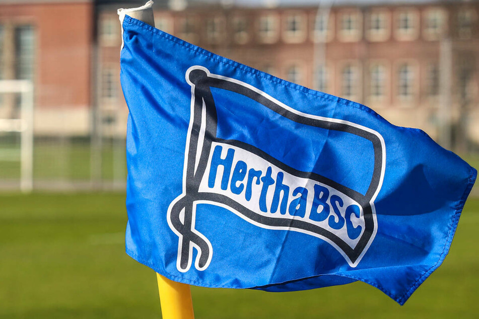 Im vergangenen Dezember verteilte Hertha BSC überall im Stadtgebiet blau-weiße Fähnchen. Diesmal sind für die Aktion offiziell Werbeflächen gemietet worden - eine allerdings direkt im Vorgarten des 1. FC Union Berlin. (Symbolfoto)