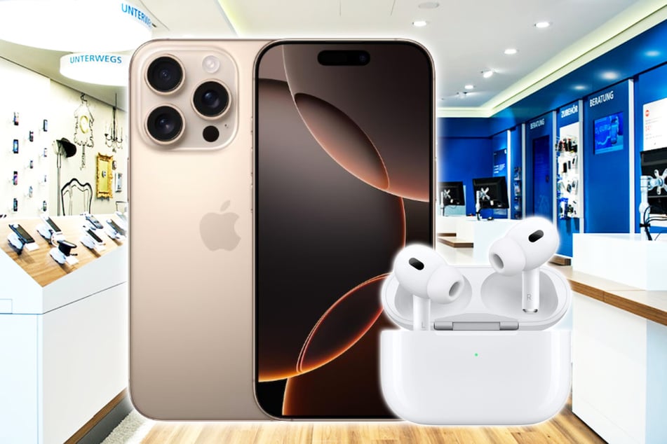 Das iPhone 16 Pro Max zusammen mit den AirPods Pro 2 für einmalig nur 1 Euro im o2 Mobile M.