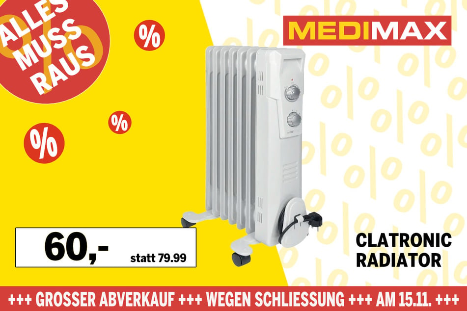 Clatronic-Radiator für 60 Euro.