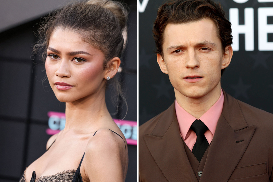 Zendaya (l.) was spotted sneaking into the opening night of Tom Holland's run in Romeo &amp; Juliet on the West End.
