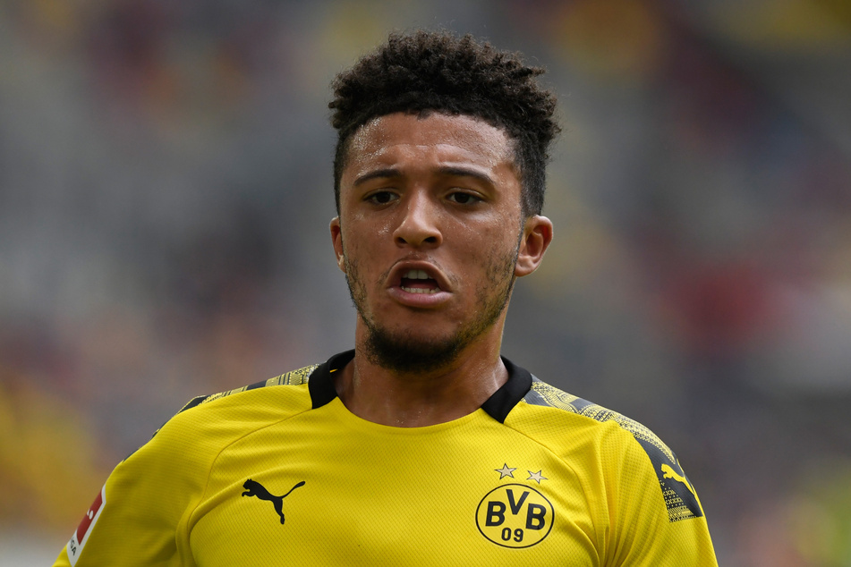 Bundesliga, Fortuna Düsseldorf - Borussia Dortmund, 31. Spieltag in der Merkur Spielarena. Dortmunds Jadon Sancho.