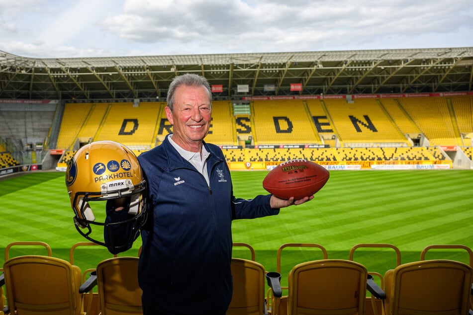 Greg Seamon (70) bleibt ein weiteres Jahr Headcoach der Dresden Monarchs.