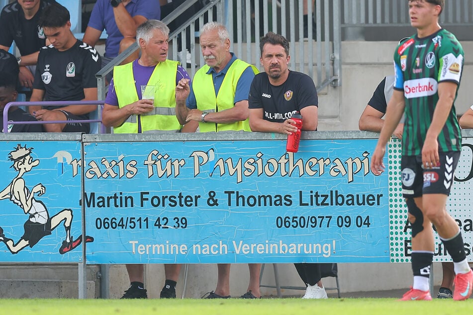 Thomas Stamm durfte weite Teile des Testspiels gegen den SV Ried nur von außen beobachten. Dasselbe Schicksal erwartet ihn beim nächsten Freundschaftsspiel der SGD - wann auch immer dieses stattfindet.