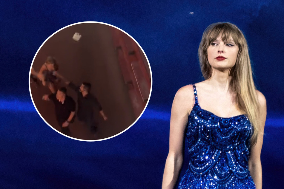 Taylor Swift dodges bracelets thrown at her in viral Eras Tour video