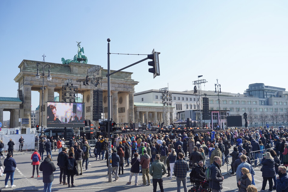 In Berlin findet heute "Europas größte musikalische Kundgebung" gegen den Ukraine-Krieg statt.