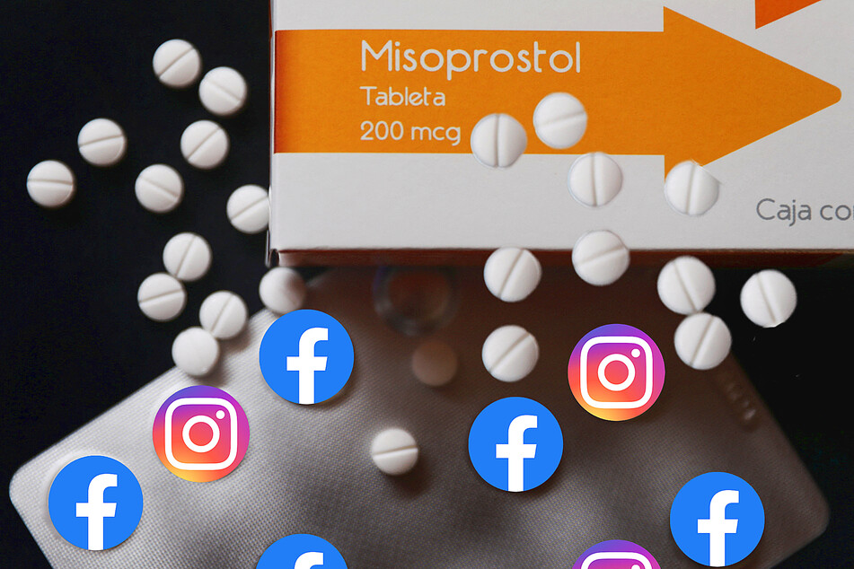 Facebook and Insta have been quick to take down abortion pill posts.