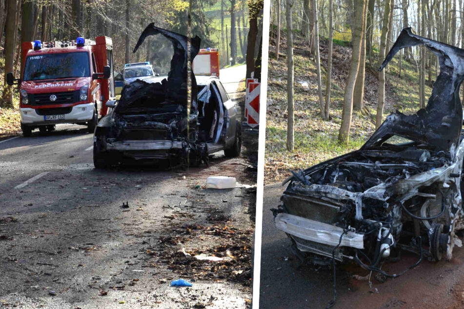 Heftiger Crash in Ostsachsen: Audi-Fahrer wird lebensgefährlich verletzt!