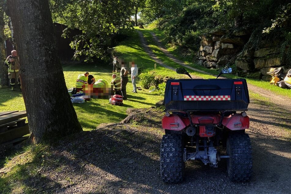 Ein Quad-Fahrer hatte den abgestürzten Mann zuerst entdeckt und die Einsatzkräfte informiert.