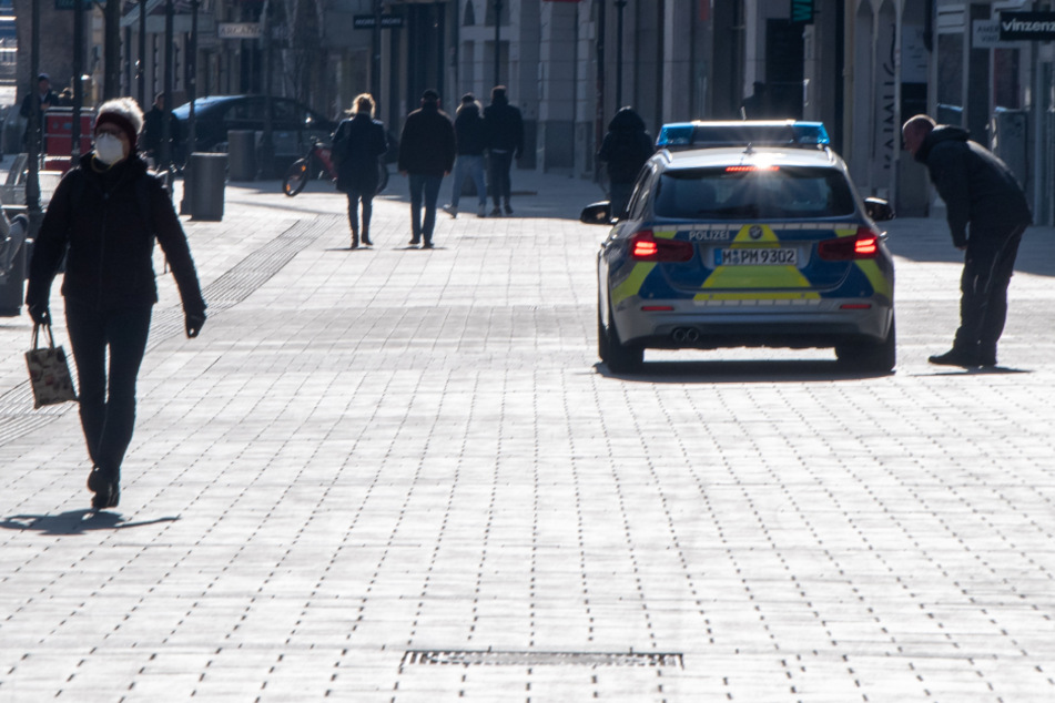 Auch in München war die Polizei im Zuge der Corona-Krise vielerorts im Einsatz.