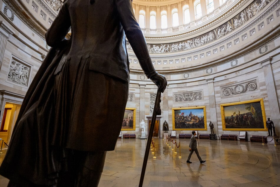The rotunda of the US Capitol building is pictured on October 14, 2025, as the government remains shut down.