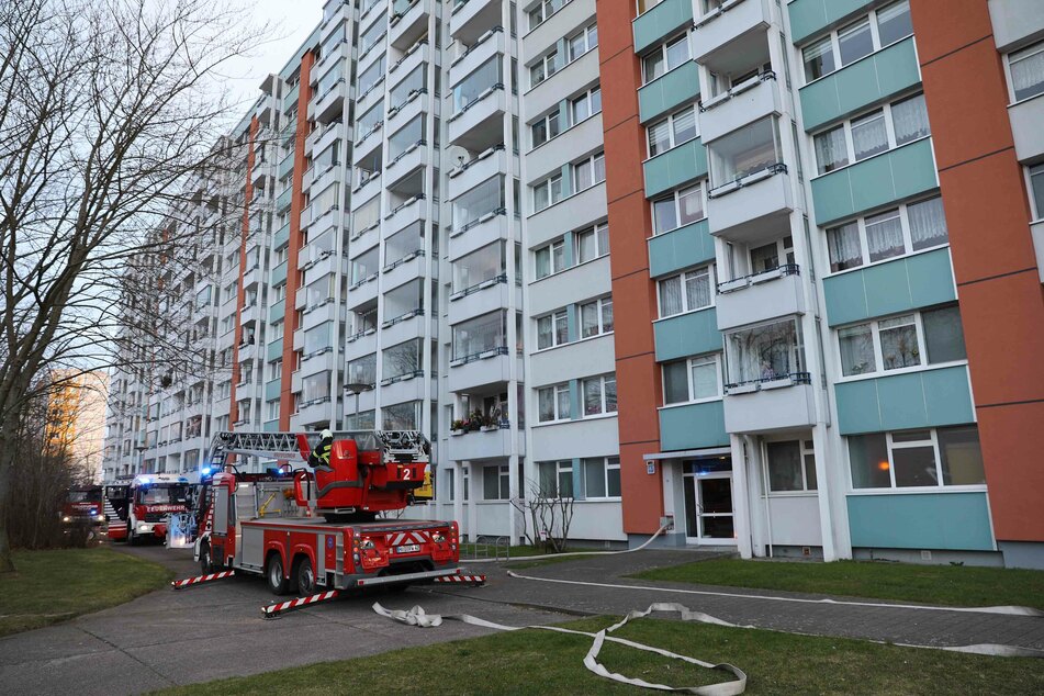 Rettungskräfte im Einsatz.