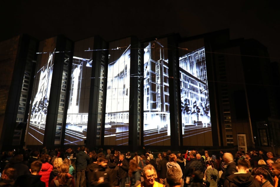 Lichtinstallationen boten den Besuchern des Lichtfests ein schönes Spektakel.