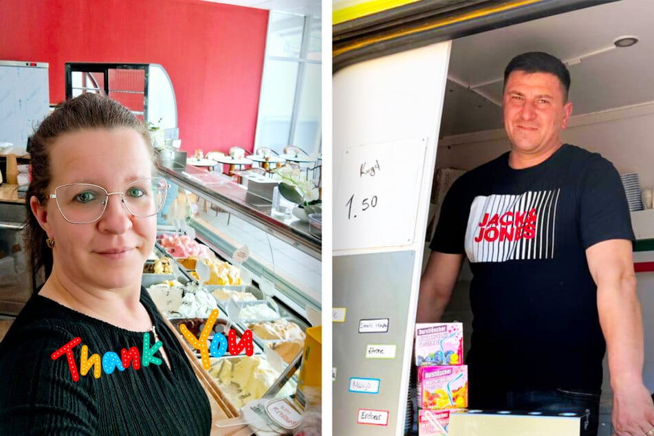 Eiscafé-Besitzer mit Leib und Seele: Nicole (41) und Bogdan Neculai (36).