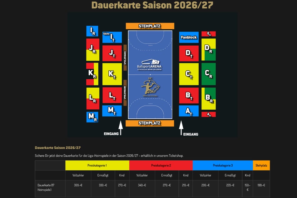 Mit einem Klick aufs Bild gibt's alle Infos zur Dauerkarte.