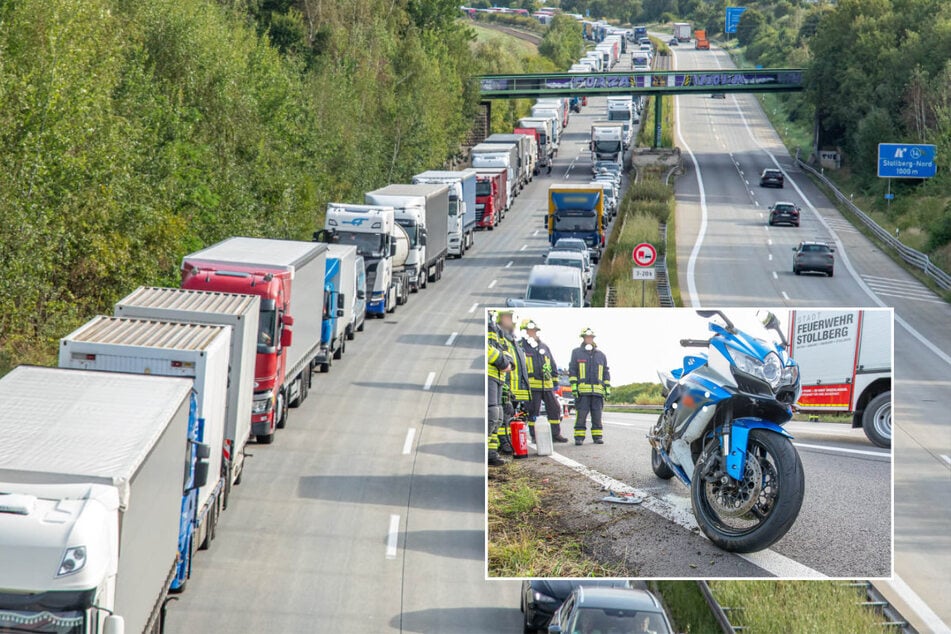 Stau nach Unfällen auf A72: Zwei Verletzte