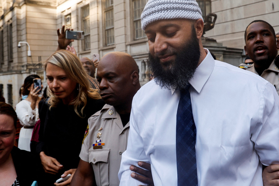 Adnan Syed leaves the Baltimore City Circuit Courthouse after his 2000 murder conviction was overturned on September 19.