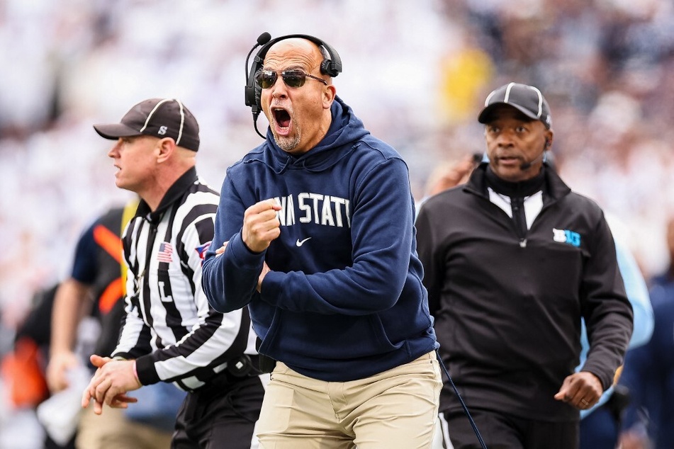 Penn State fans believe their team's problem is much bigger: head coach James Franklin (c.).