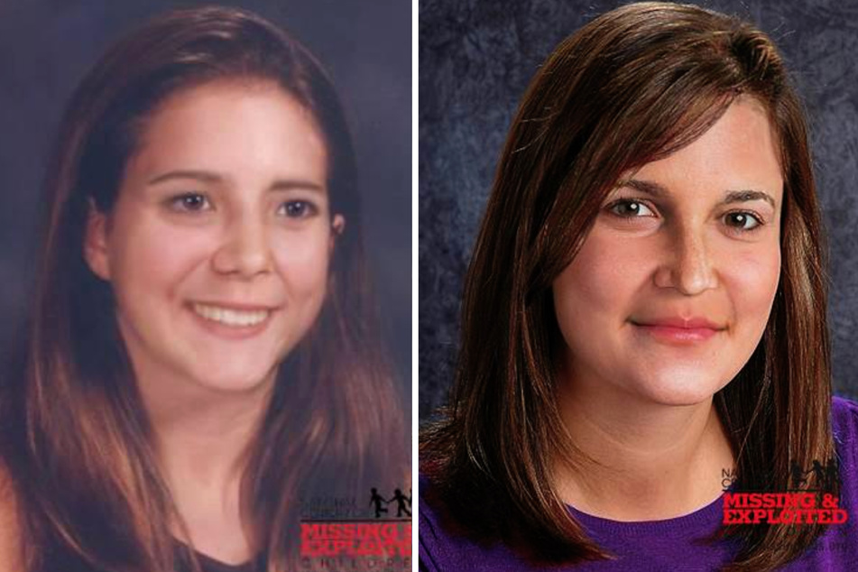 Forensic artists have created two images of what Megan may look like at ages 17 (l.) and 29 (r.).