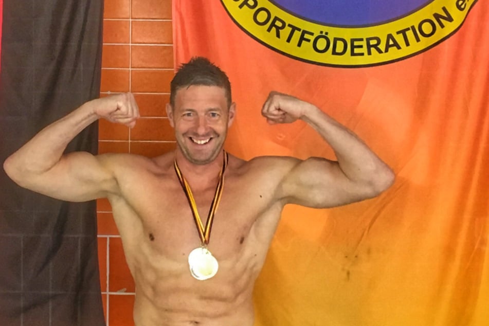 So sieht ein Feuerwehr-Weltmeister aus! Jörg Färber holte sich 13 Titel!