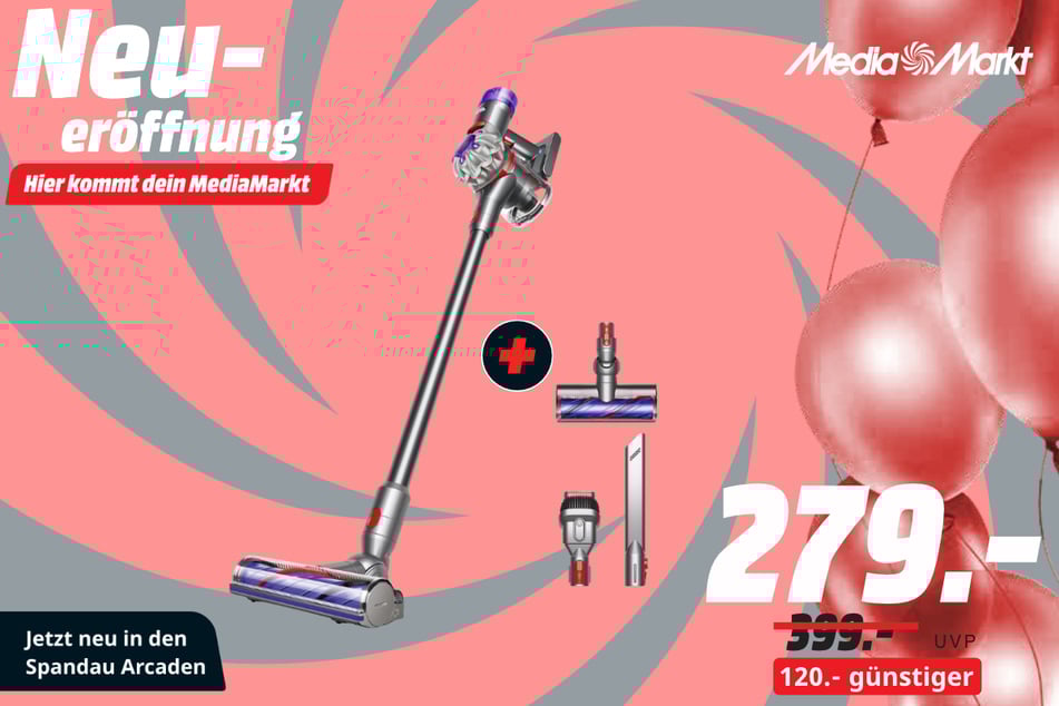 Dyson Akku-Staubsauger für 279 statt 399 Euro.