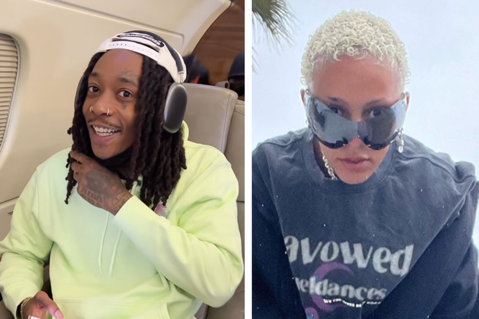 Wiz Khalifa (l.) dropped a new mixtape on Wednesday, June 14, 2023, while Doja Cat is set to release a new single on Friday, June 16, 2023.