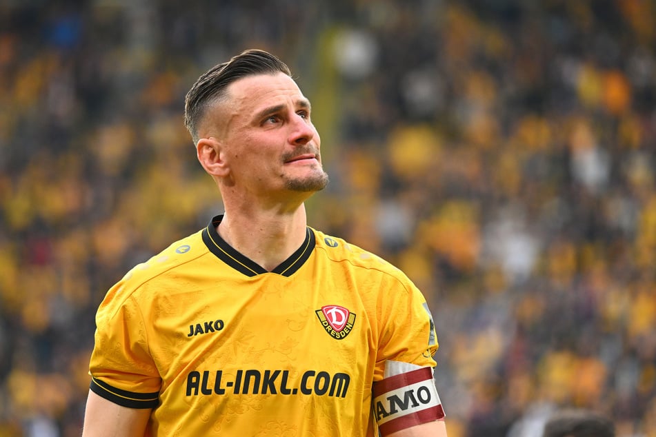 Tränen einer Dynamo-Legende: Stefan Kutschke beendet seine Karriere.