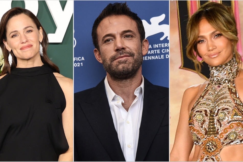 (From l. to r.) Jennifer Garner, Ben Affleck, and Jennifer Lopez all attended a school play this weekend to support their kiddos.