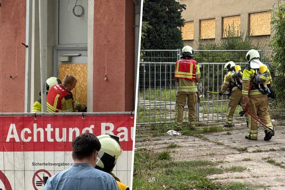 Die Feuerwehr verschaffte sich teils mit Gewalt Zugang zum abgesperrten Gebäude.