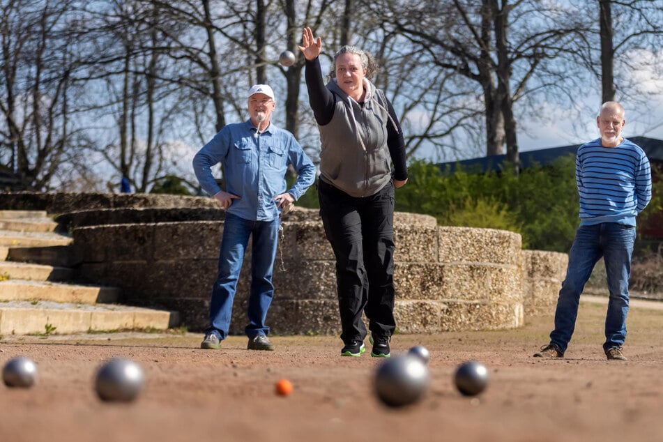 Demnächst dürfen die Boule-Spieler des 1. Chemnitzer Pétanque-Clubs auf dem Sportplatz der Spielvereinigung Blau-Weiß trainieren.