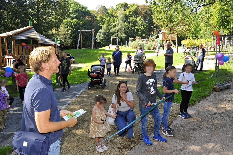 Auch den Spielplatz im Küchwald hat Michael Stötzer (52, Grüne) erst im letzten Jahr eingeweiht.