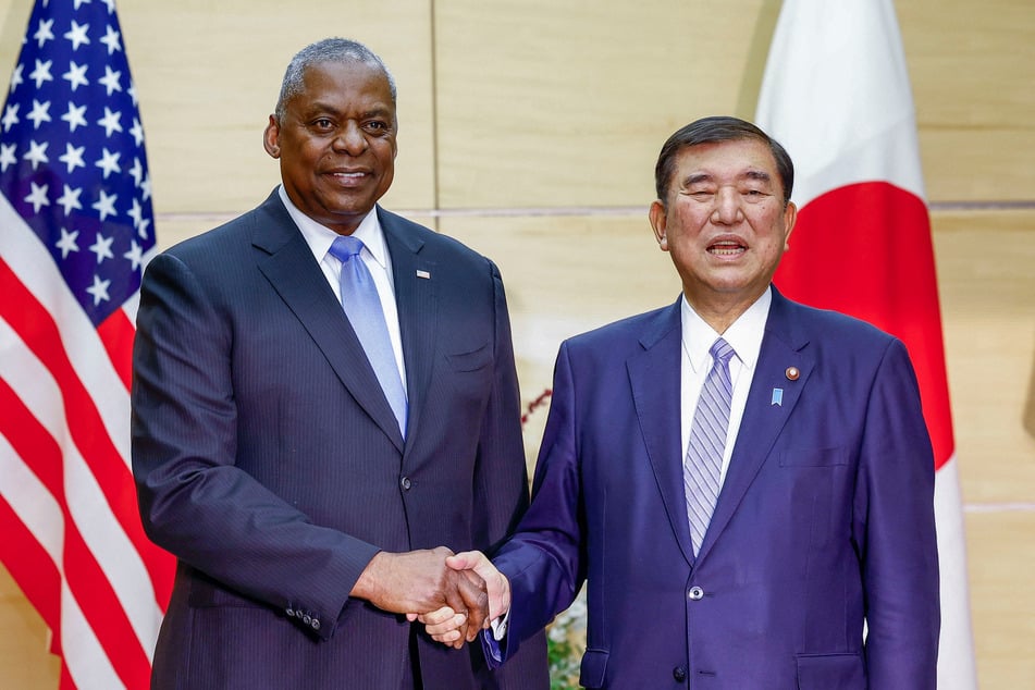 US Defense Secretary Lloyd Austin slammed China's "coercive behavior" as he met Japanese Prime Minister Shigeru Ishiba on Tuesday.