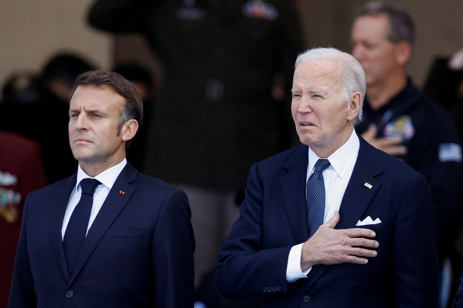 Biden to meet Macron after D-Day democracy warnings, with Ukraine taking center stage